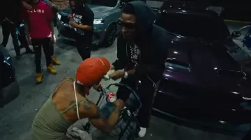 Pantalones de chándal aéreos Rhude Negro y Verde Oliva usados por Rob49 en VonOff1700- Slide ft Rob49 (Video Oficial)