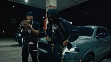 Chaqueta aérea Rhude Negro y Verde Oliva usada por Rob49 en VonOff1700- Slide ft Rob49 (Video Oficial)