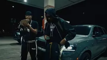 Veste Aerial Rhude Noir & Vert Olive portée par Rob49 dans VonOff1700- Slide ft Rob49 (Vidéo Officielle)