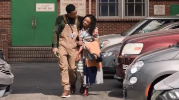 Handrock Store 11 1/2 Clearance Mens Work Boots worn by Gregory Eddie (Tyler James Williams) as seen in Abbott Elementary (S04E02)