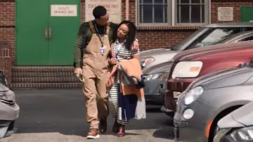 Handrock Store 11 1/2 Clearance Mens Work Boots worn by Gregory Eddie (Tyler James Williams) as seen in Abbott Elementary (S04E02)