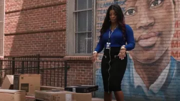 Zara Women's Black Skirt worn by Ava Coleman (Janelle James) as seen in Abbott Elementary (S04E03)