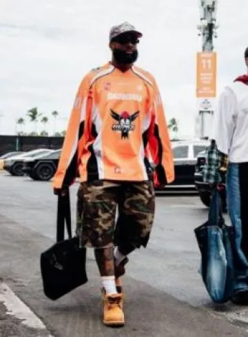 Timberland 6" Premium Boot Wheat usado por Odell Beckham Jr. en la cuenta de Instagram @miamidolphins