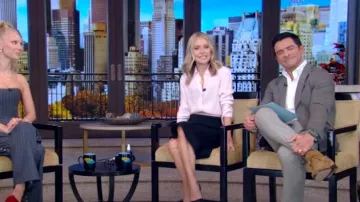 Numi The Simone Button-Up Blouse worn by Kelly Ripa as seen in LIVE with Kelly and Mark on October 24, 2024