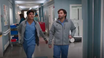 Patagonia Better Sweater Fleece Jacket worn by Dr. Levi Schmitt (Jake Borelli) as seen in Grey's Anatomy (S21E05)