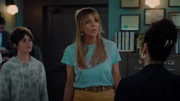 Mother The Sinful Graphic Crewneck Tee worn by Morgan Gillory (Kaitlin Olson) as seen in High Potential (S01E06)