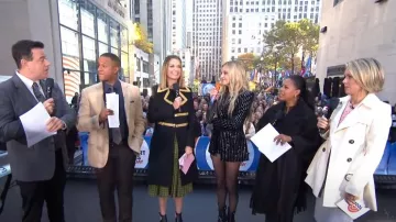 Dolce & Gabbana Military Coat worn by Savannah Guthrie as seen in Today on October 25, 2024