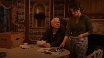 Askk NY Sailor Plaid Pants worn by Mabel Mora (Selena Gomez) as seen in Only Murders in the Building (S04E08)