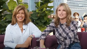Veronica Beard Isabel Plaid Top worn by Jenna Bush Hager as seen in Today with Hoda & Jenna on October 25, 2024