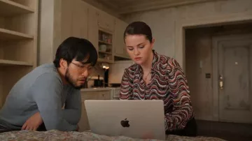 Missoni Waves Pattern Long Sleeve Shirt worn by Mabel Mora (Selena Gomez) as seen in Only Murders in the Building (S04E09)