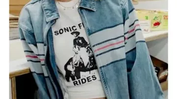 Outfits of High Potential TV Series: Ava (Amirah J) wears Striped Denim Jacket in season 1, episode 5