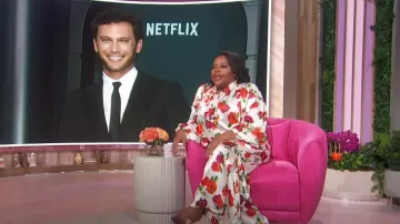 Nordstrom x Harlem's Fashion Row Harbison Floral Wide Leg Pants worn by Sherri Shepherd as seen in Sherri on  October 22, 2024