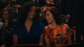 Prabal Gurung Jackie Twisted Midi-Dress worn by Officer Kaya Blanke (Carra Patterson) as seen in Elsbeth (S02E01)