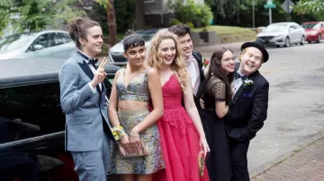Blockers Movie Wardrobe: Julie (Kathryn Newton) wears Nha Khanh Red Rue Dress