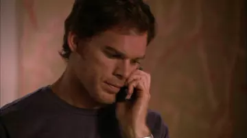 High Tech from Dexter TV Series: Dexter Morgan (Michael C. Hall) uses Motorola mobile phone in season 2, episode 5