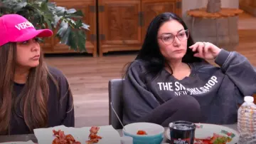 The Snooki Shop Black Snooki Shop Lounge Set worn by Deena Nicole Cortese as seen in Jersey Shore: Family Vacation (S07E23)