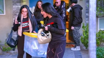 Fashion Nova Diamond Girl Seamless Legging worn by Angelina Pivarnick as seen in Jersey Shore: Family Vacation (S07E23)