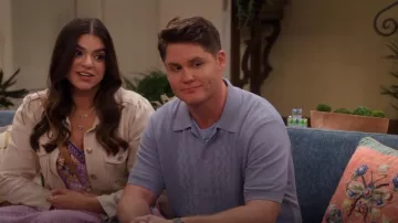 PJ Paul Jones Men's Polo Shirts Breathable Knit Shirt worn by Quinten (Matt Shively) as seen in Lopez vs Lopez (S03E01)
