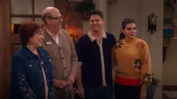 Bound Stevie Waffle Textured Knit Polo worn by Quinten (Matt Shively) as seen in Lopez vs Lopez (S03E03)