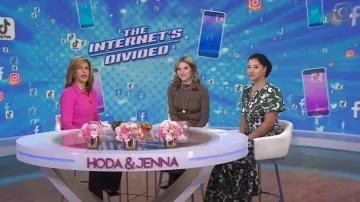 The Somerset Maxi Dress in Dark Green worn by Arianna Davis as seen in Today with Hoda & Jenna on October 30, 2024