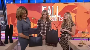 Mango Leopard Print Sleeveless Midi Shirtdress worn by Jasmine Snow as seen in Today with Hoda & Jenna on November 4, 2024