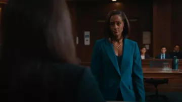 Kobi Halperin Jordi Blazer In Sea Moss worn by Olympia (Skye P. Marshall) as seen in Matlock (S01E03)