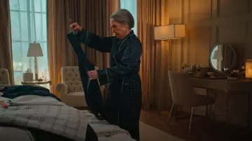 Petite Plume Polka Dot Long Robe worn by Madeline Matlock (Kathy Bates) as seen in Matlock (S01E03)