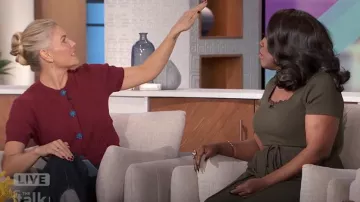 BTFBM Two Piece Set in Solid Army Green worn by Sheryl Underwood as seen in The Talk on October 23, 2024