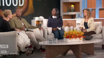 Christian Louboutin Athina 100MM Leather Pumps worn by Beth Behrs as seen in The Talk on  October 24, 2024