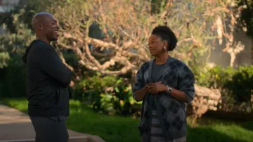 R13 Cardigan en laine mélangée mohair en maille d’Argyle porté par Izzy Letts (Jazz Raycole) tel qu’on le voit dans The Lincoln Lawyer (S03E03)