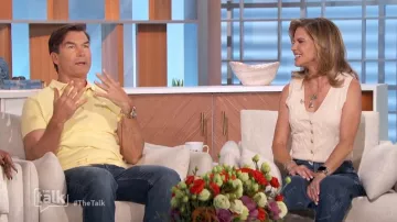 Polo Ralph Lauren Big Pony Mesh Polo usado por Jerry O'Connell como se vio en The Talk el 1 de noviembre de 2024