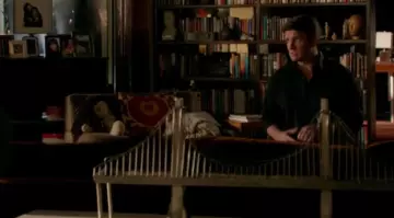 La poupée sur le canapé de Richard Castle dans Castle