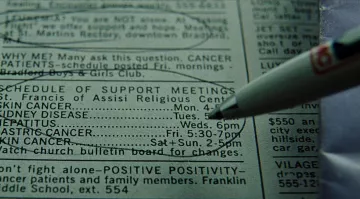 Les au­then­tiques stylos du nar­ra­teur (Ed­ward Nor­ton) dans Fight Club