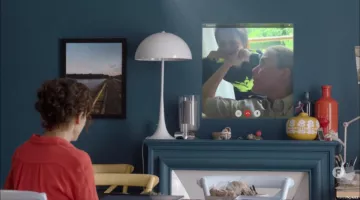 La farola "Panthella" inspirada en Verner Panton en el Bouley en Fais pas ci Fais pas ça