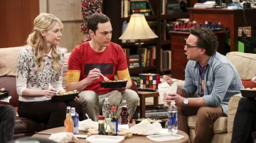 La icónica caja de pañuelos rubik's Cube en The Big Bang Theory S10E23