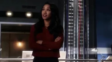 La blusa Arturo Babaton d'Iris West (Candice Patton) dans The Flash