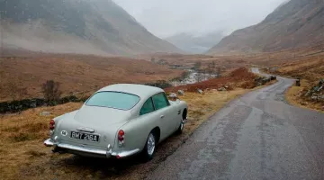 Aston Martin DB5 driven by James Bond (Daniel Craig) as seen in Skyfall