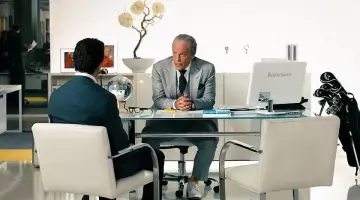 The chair in the office of Bruce (John Malkovitch) in Transformers 3