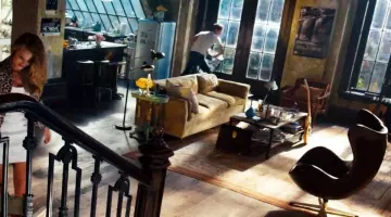 The lamp seen in the apartment of Sam Witwicky (Shia Leboeuf) in Transformers 3
