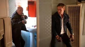 The jeans dark worn by the driver (Ryan Gosling) in Drive