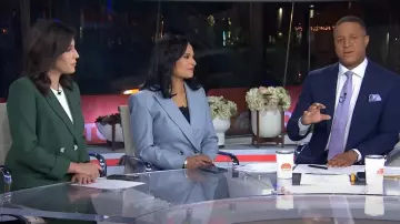 Veronica Beard Rickie Cropped Dickey Jacket portée par Kristen Welker comme on le voit dans Today le 6 novembre 2024