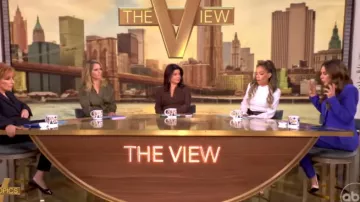 Manolo Blahnik Fabio Zapatos de tacón de aguja de cuero mixto usados por Alyssa Farah como se ve en The View el 1 de noviembre de 2024