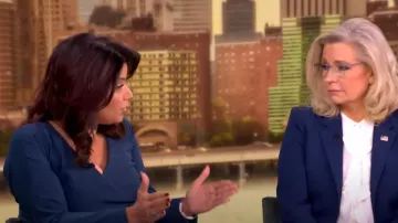 Vestido Chiara Boni La Petite Clementina Zip Vestido usado por Ana Navarro como se ve en The View el 4 de noviembre de 2024