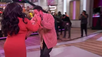 J.Ferrar Jason Striped Cardigan worn by Jawn Murray as seen in Sherri on November 1, 2024