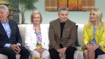 Chemise à imprimé floral Zara portée par Eve Plumb comme on le voit dans Today le 7 novembre 2024