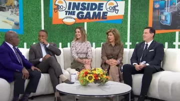 Falda cargo de sarga Ulla Johnson Veria usada por Savannah Guthrie como se ve en Hoy el 7 de noviembre de 2024