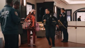 Orla Kiely Tech-Axis Tote worn by Elsbeth Tascioni (Carrie Preston) as seen in Elsbeth (S02E04)
