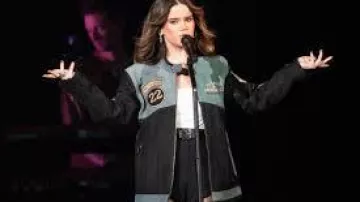 Maren Morris wears Black Jacket performing The Middle at Moody Center Austin 2024