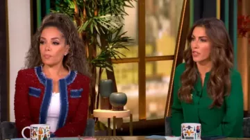 L'Agence Agnes Tweed Jacket worn by Sunny Hostin as seen in The View on November 8, 2024