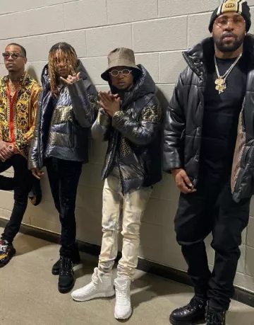 Fendi White High Top FFreedom Sneakers worn by Swae Lee on the Instagram account @slimjxmmi